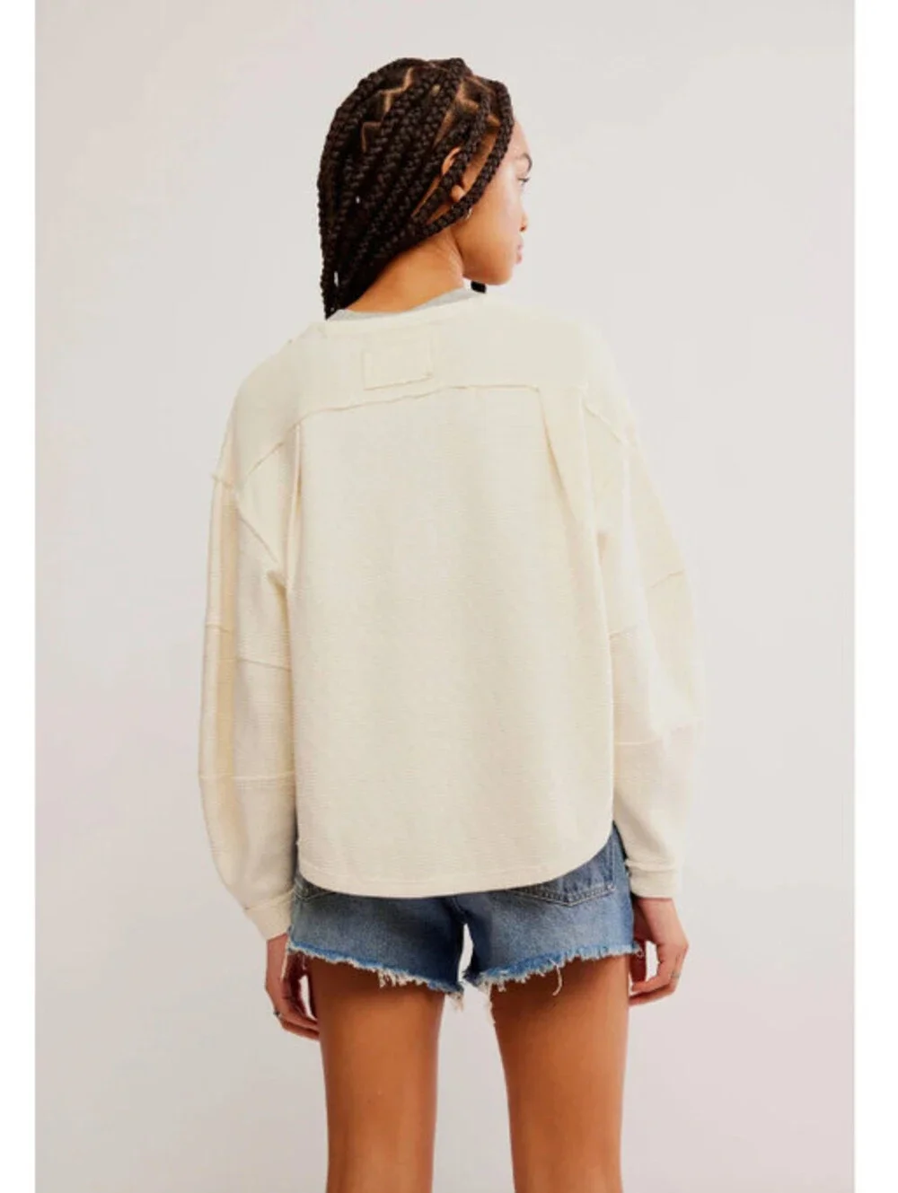 Free People Total Eclipse Tee We The Free Size L  beige New